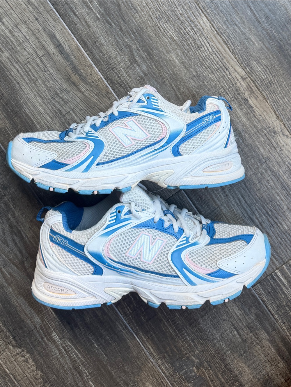 New Balance 530 blue white sneakers women’s sz 8